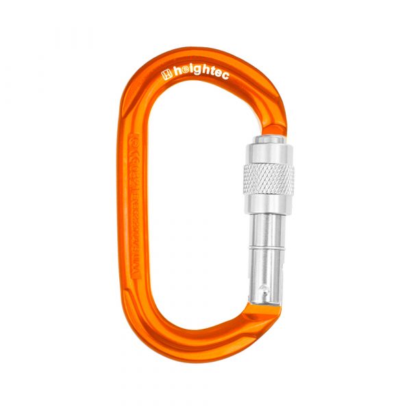 Alloy oval screwgate karabiner