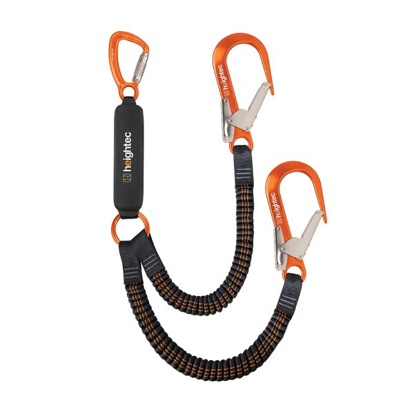 FLEXOR Elasticated Twin Lanyard – tri-act, scaff hook