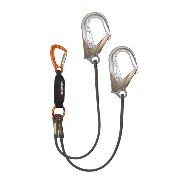 ELITE twin lanyard 1.6m - tri act - CE-ANSI hooks