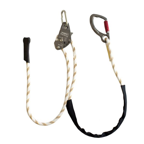 PIRANHA adjustable lanyard 2m, oval screwlink, twistlock