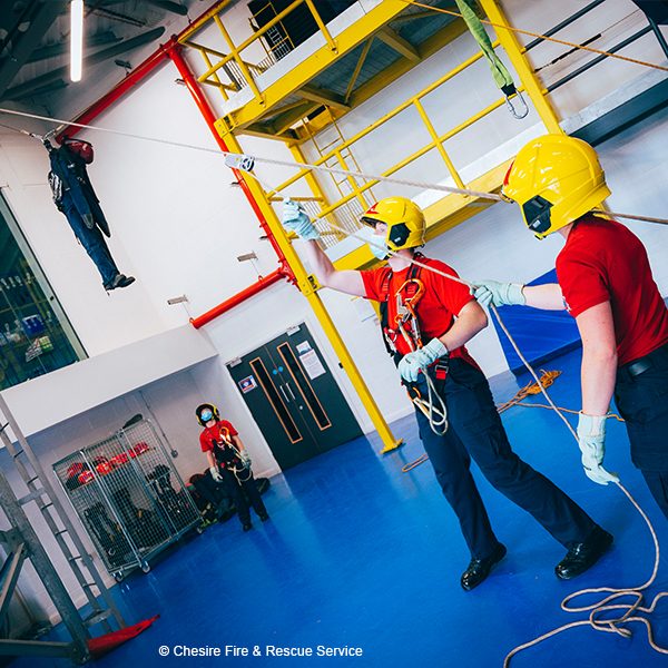 Cheshire Fire & Rescue training TRE7U Industrial Rescue Technician Course